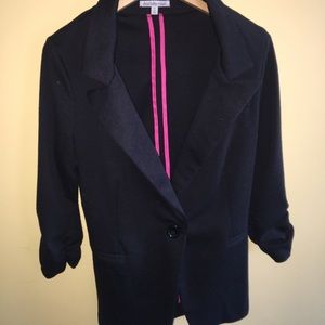 Charlotte Russe Black Cotton Blazer